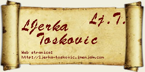 LJerka Tošković vizit kartica